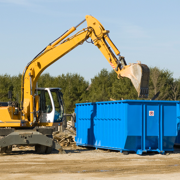 are there any restrictions on where a residential dumpster can be placed in Dunkirk Wisconsin